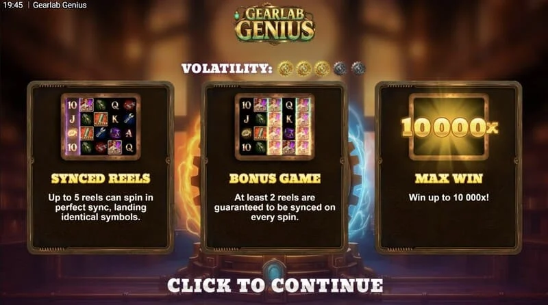 Gearlab Genius – Free Spins Spark of Genius